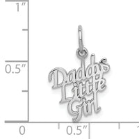 14k White Gold DADDY'S LITTLE GIRL CHARM-WCH20
