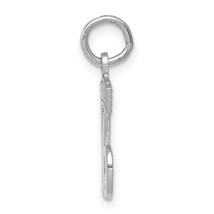 14k White Gold SWEET 16 Charm-WCH25