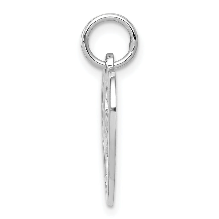 14k White Gold Sweet 15 Charm-WCH27