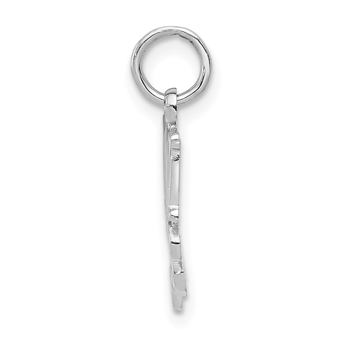 14k White Gold MOM Charm-WCH32