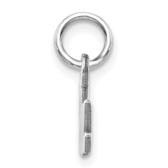 14k White Gold Satin NANA Charm-WCH41