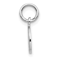 14k White Gold Small Polished Angel Charm-WCH47
