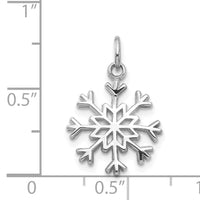 14k White Gold Snowflake Charm-WCH60