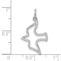 14k White Gold Dove Charm-WCH61