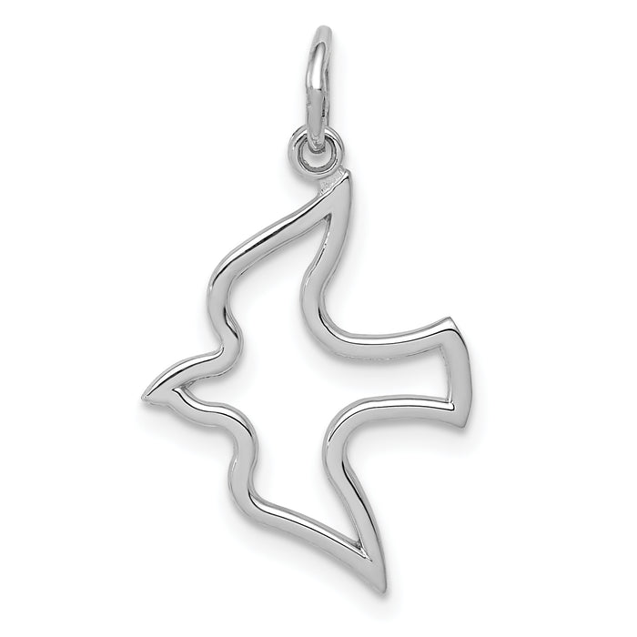 14k White Gold Dove Charm-WCH61