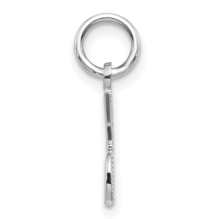 14k White Gold #1 DAD Charm-WCH66