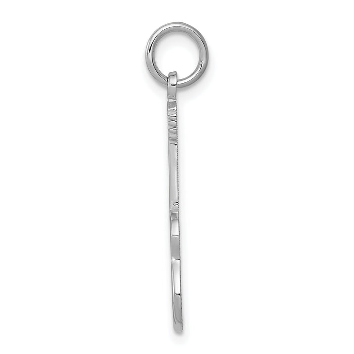 14k White Gold Guitar Charm-WCH70