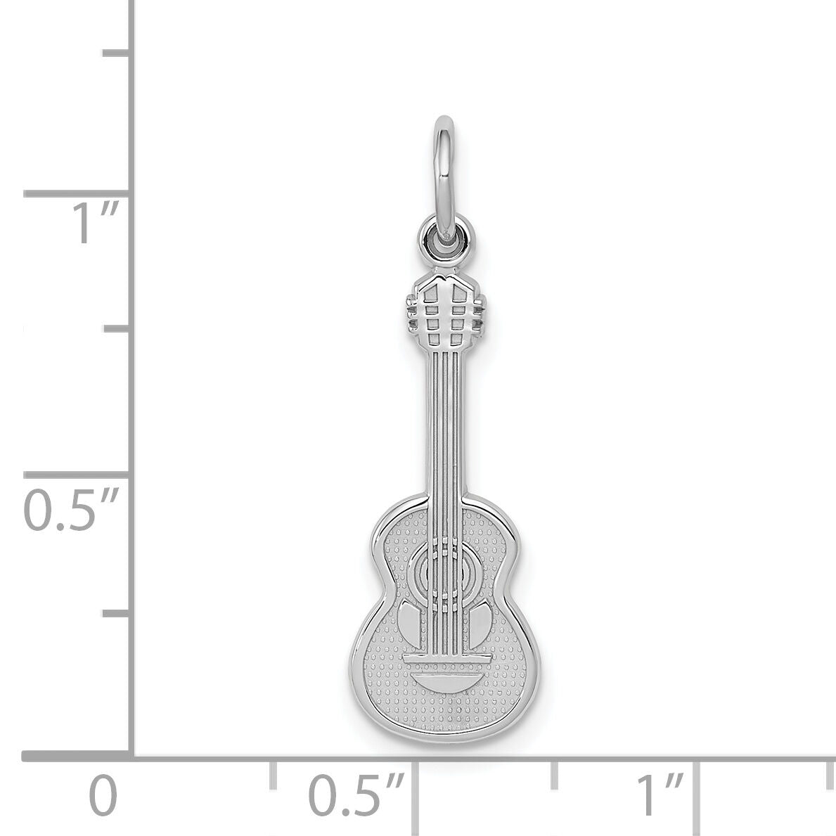 14k White Gold Guitar Charm-WCH70