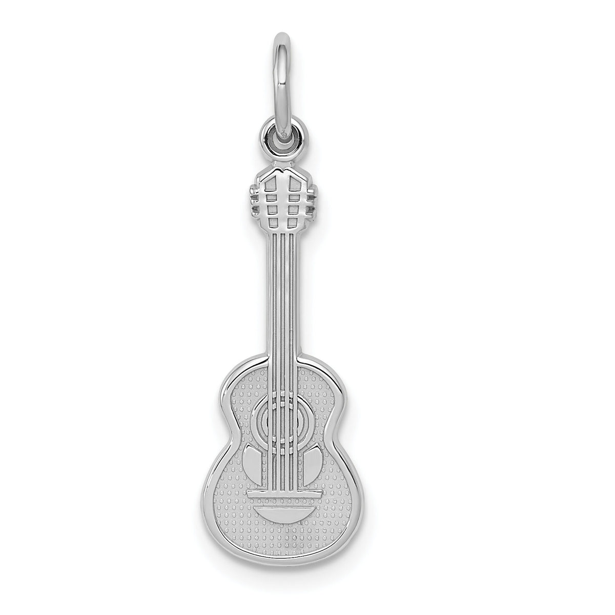 14k White Gold Guitar Charm-WCH70