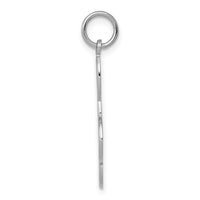 14K White Gold Treble Clef Charm-WCH72
