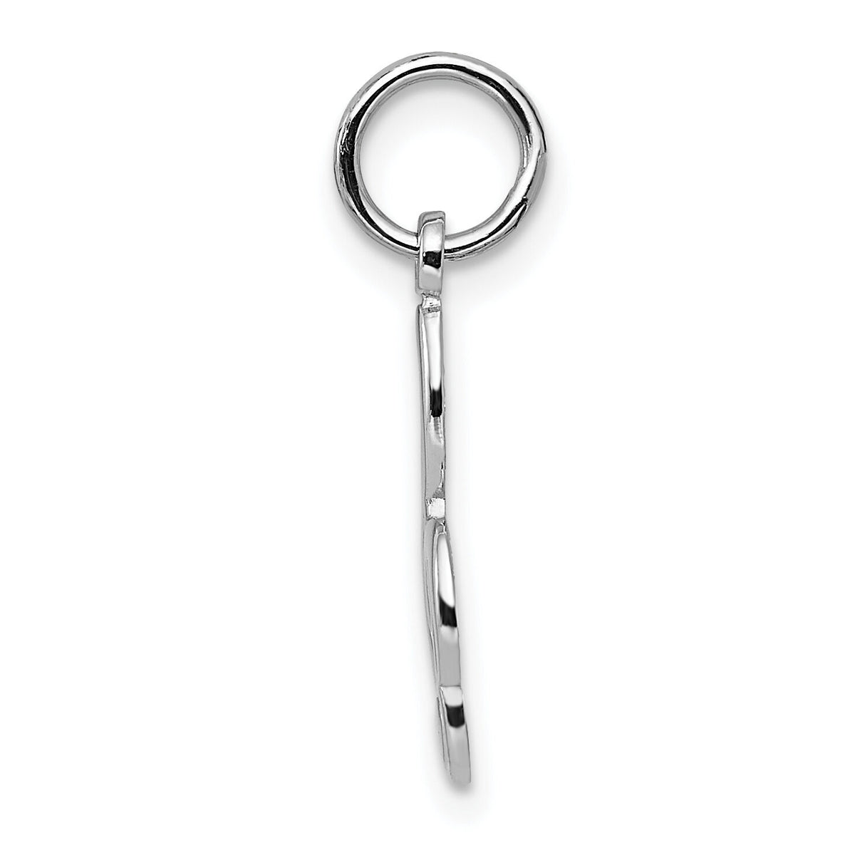 14k White Gold Treble Clef Charm-WCH73
