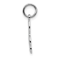 14k White Gold Treble Clef Charm-WCH73