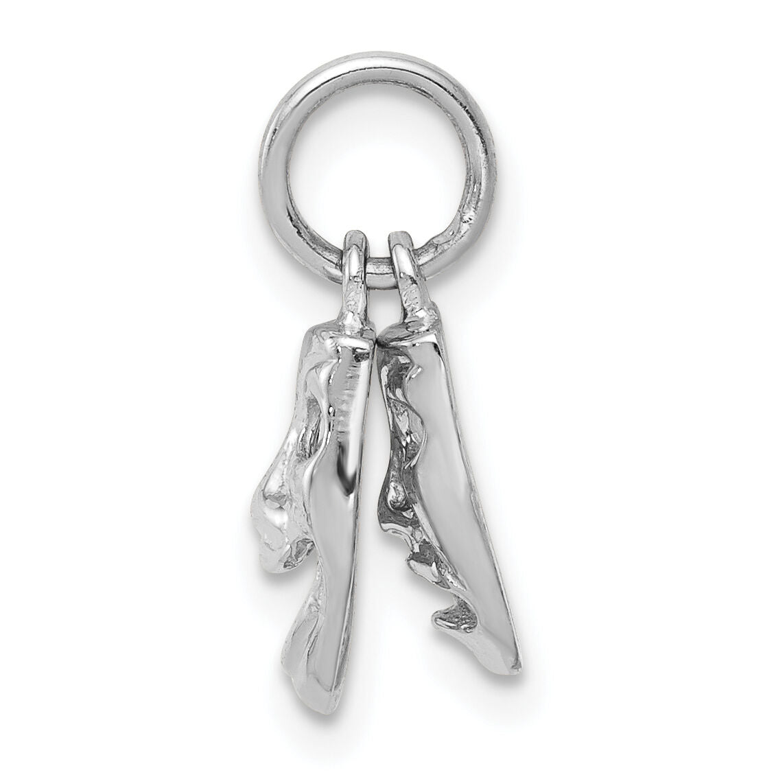 14k White Gold Comedy/Tragedy 2-Piece Charm-WCH77