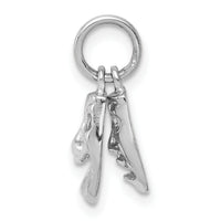 14k White Gold Comedy/Tragedy 2-Piece Charm-WCH77