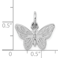 14k White Gold Butterfly Charm-WCH81