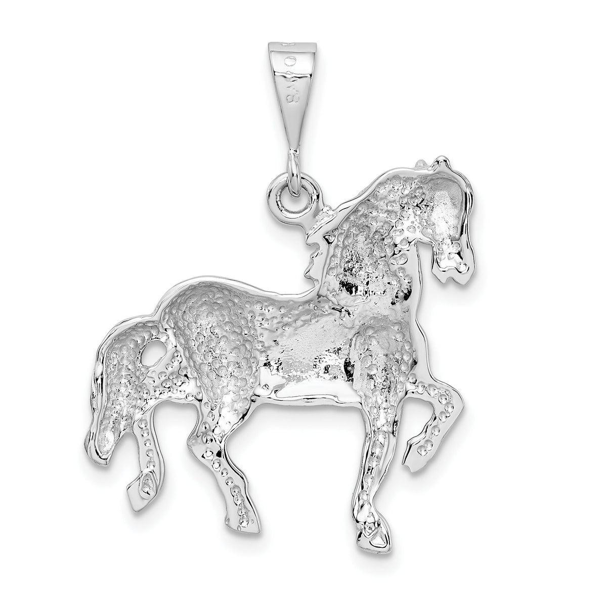 14k White Gold Horse Charm-WCH88