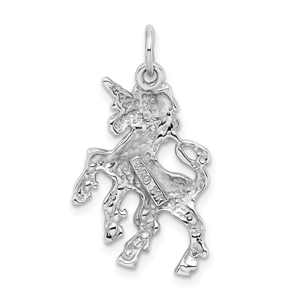 14k White Gold Unicorn Charm-WCH90