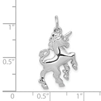 14k White Gold Unicorn Charm-WCH90