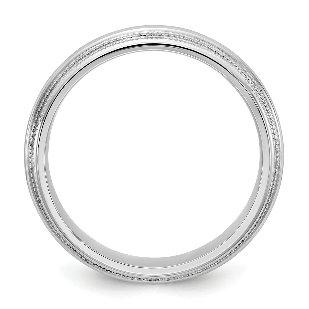 14KW 5mm Double Milgrain Comfort Fit Band-WDMC050