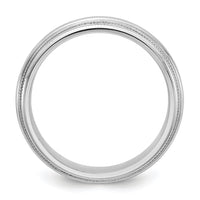 14KW 5mm Double Milgrain Comfort Fit Band-WDMC050