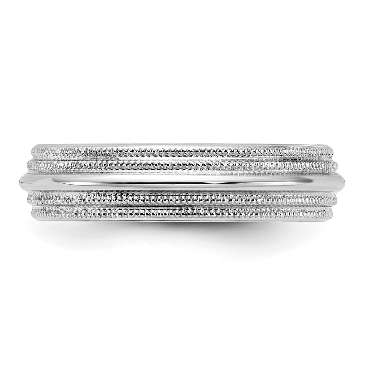 14KW 5mm Double Milgrain Comfort Fit Band-WDMC050