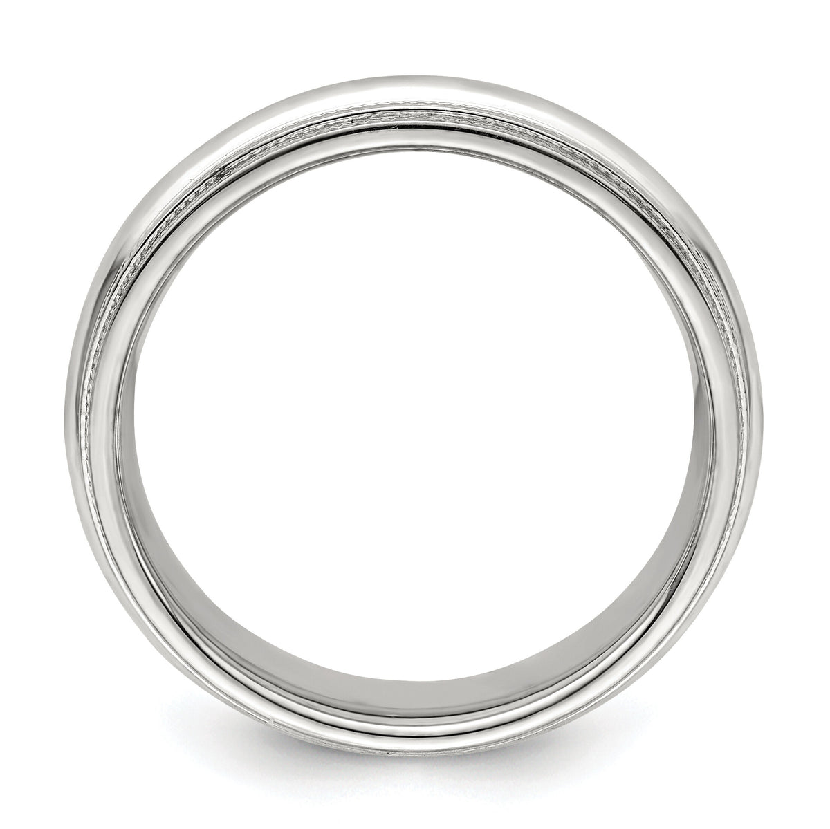 14KW 6mm Double Milgrain Comfort Fit Band-WDMC060