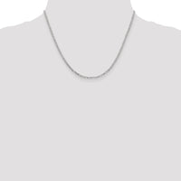 14k White Gold 2.25mm Flat Figaro Chain-WFIG060-18