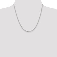 14k White Gold 2.25mm Flat Figaro Chain-WFIG060-20