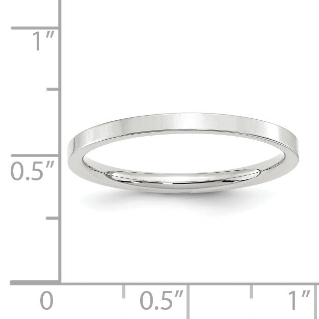 14KW 2mm Standard Flat Comfort Fit Band-WFLC020