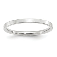 14KW 2mm Standard Flat Comfort Fit Band-WFLC020