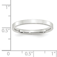 14KW 2.5mm Standard Flat Comfort Fit Band-WFLC025
