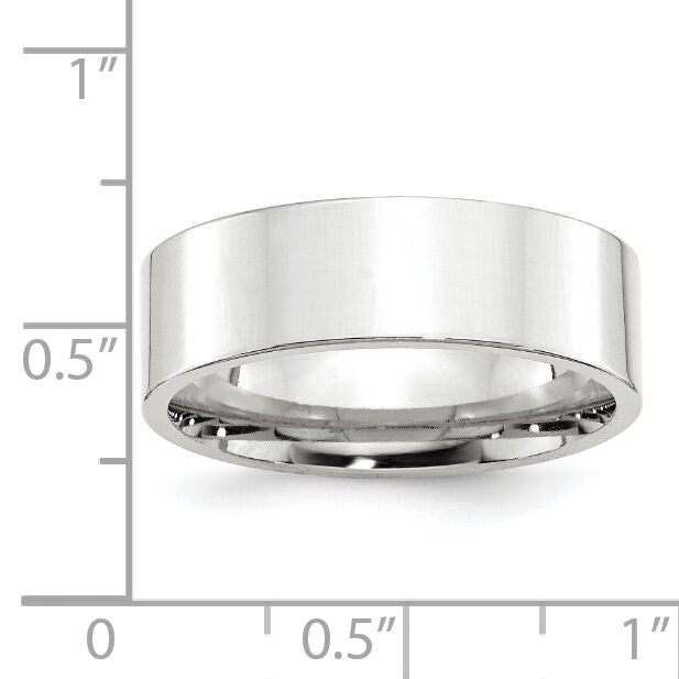 14KW 7mm Standard Flat Comfort Fit Band-WFLC070