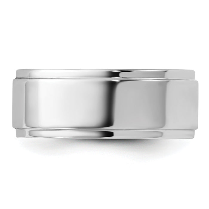 14KW 8mm Flat with Step Edge Band-WFLE080
