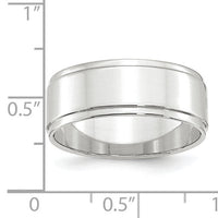 14KW 8mm Flat with Step Edge Band-WFLE080
