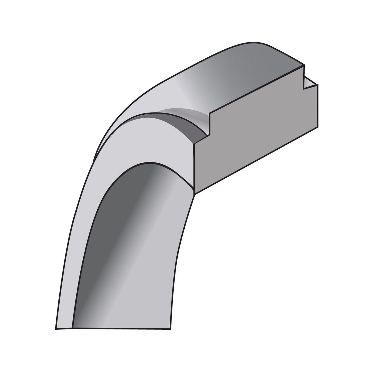 14KW 10mm Flat with Step Edge Band-WFLE100