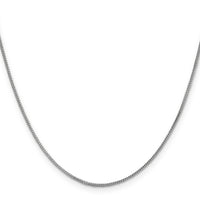 14k White Gold .9mm Franco Chain-WFRA030-24