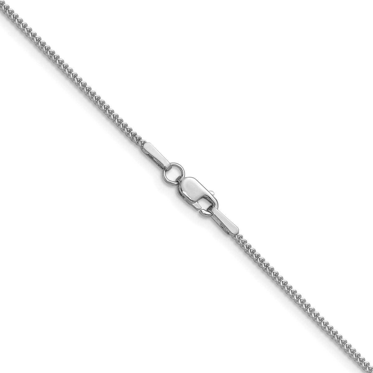 14k White Gold .9mm Franco Chain-WFRA030-16