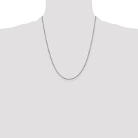 14k White Gold .9mm Franco Chain-WFRA030-22