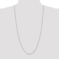14k White Gold .9mm Franco Chain-WFRA030-30