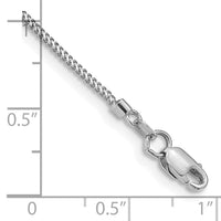 14k White Gold .9mm Franco Chain-WFRA030-8