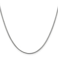 14k White Gold 1mm Franco Chain-WFRA035-24