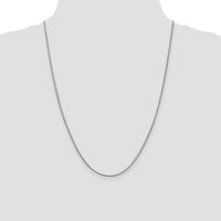 14k White Gold 1mm Franco Chain-WFRA035-24