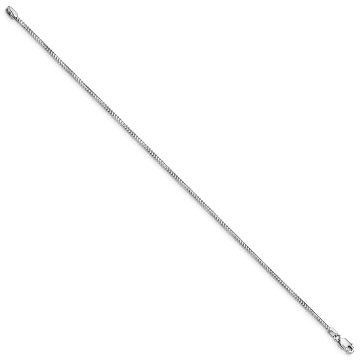 14k White Gold 1mm Franco Chain-WFRA035-8