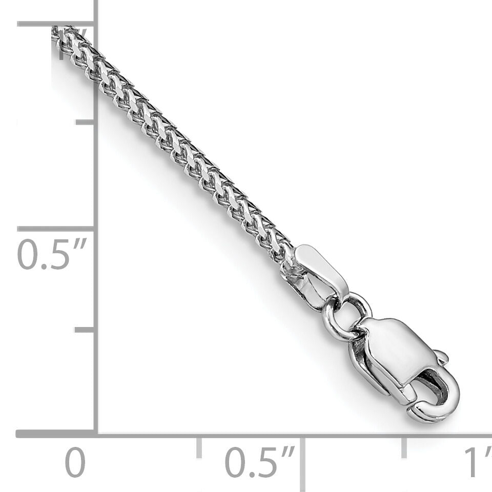 14k White Gold 1mm Franco Chain-WFRA035-7