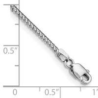 14k White Gold 1mm Franco Chain-WFRA035-8