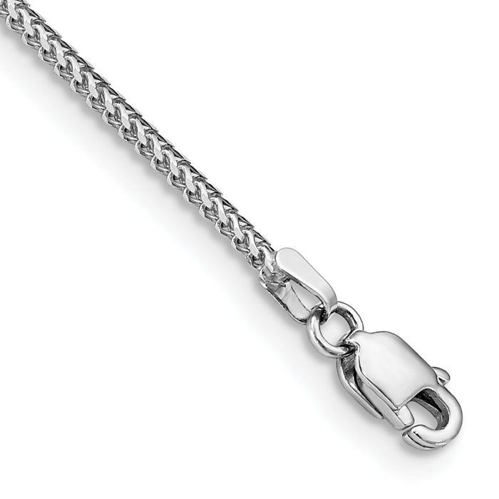 14k White Gold 1mm Franco Chain-WFRA035-7