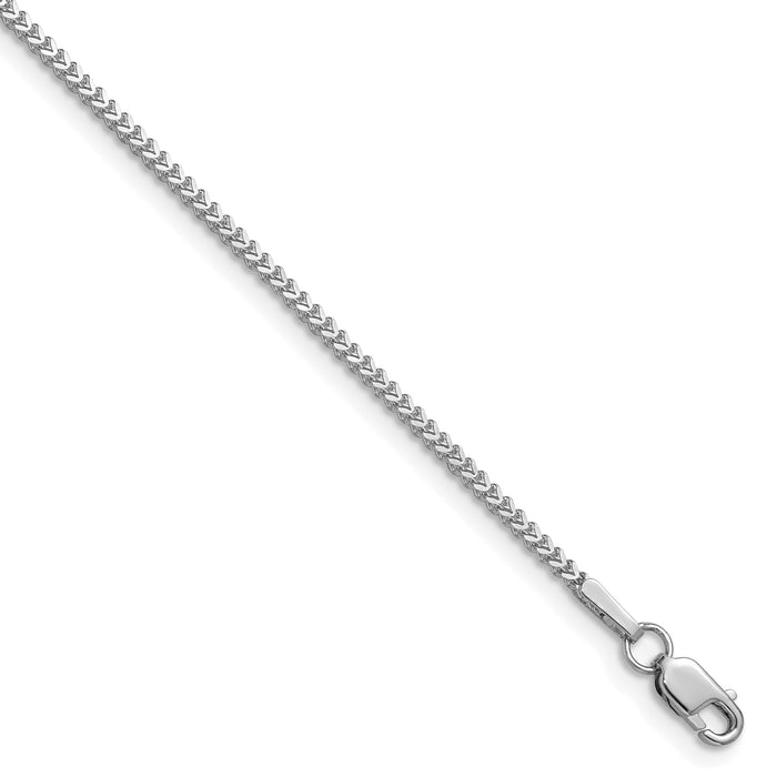 14k White Gold 1mm Franco Chain-WFRA035-20