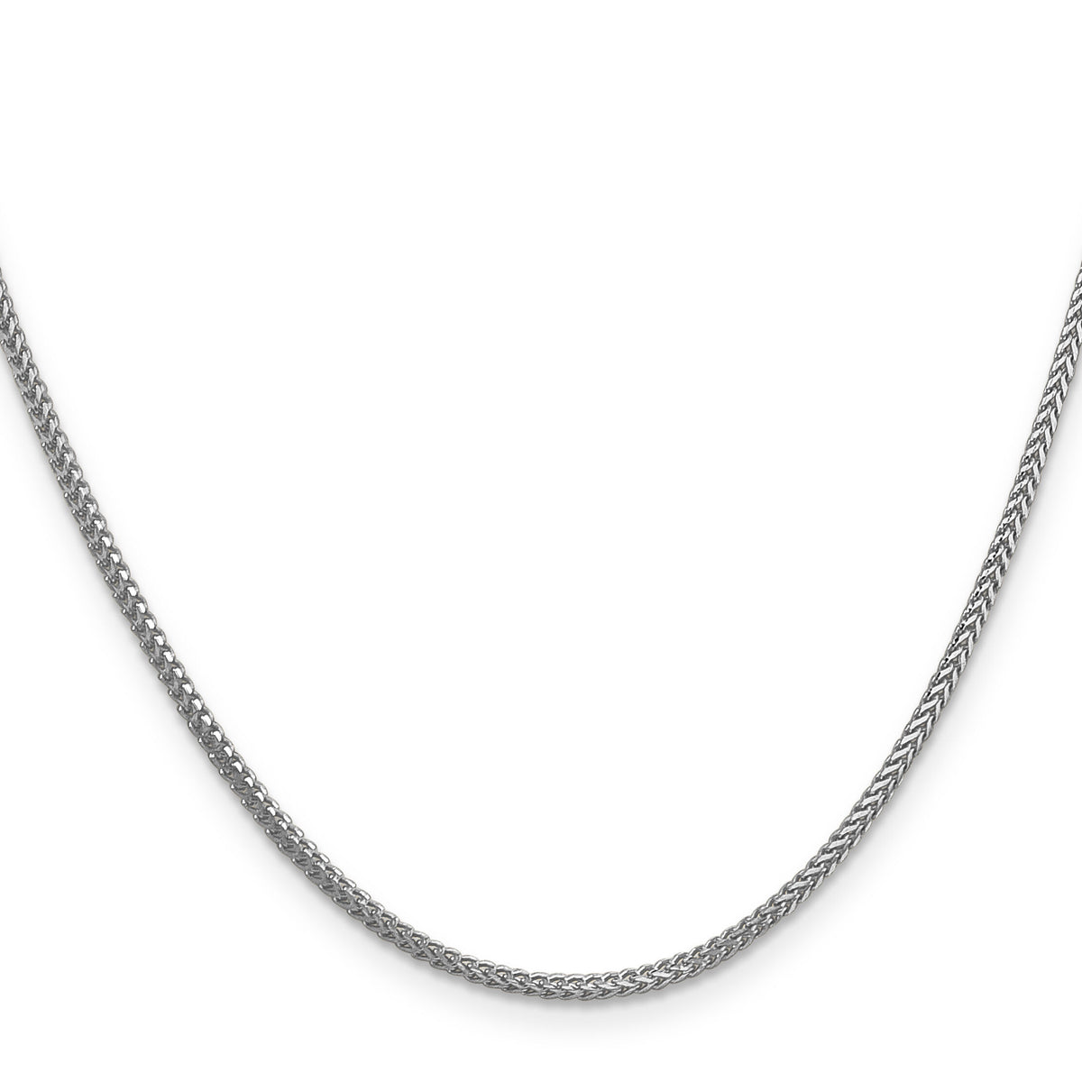14k White Gold 1.3mm Franco Chain-WFRA040-22