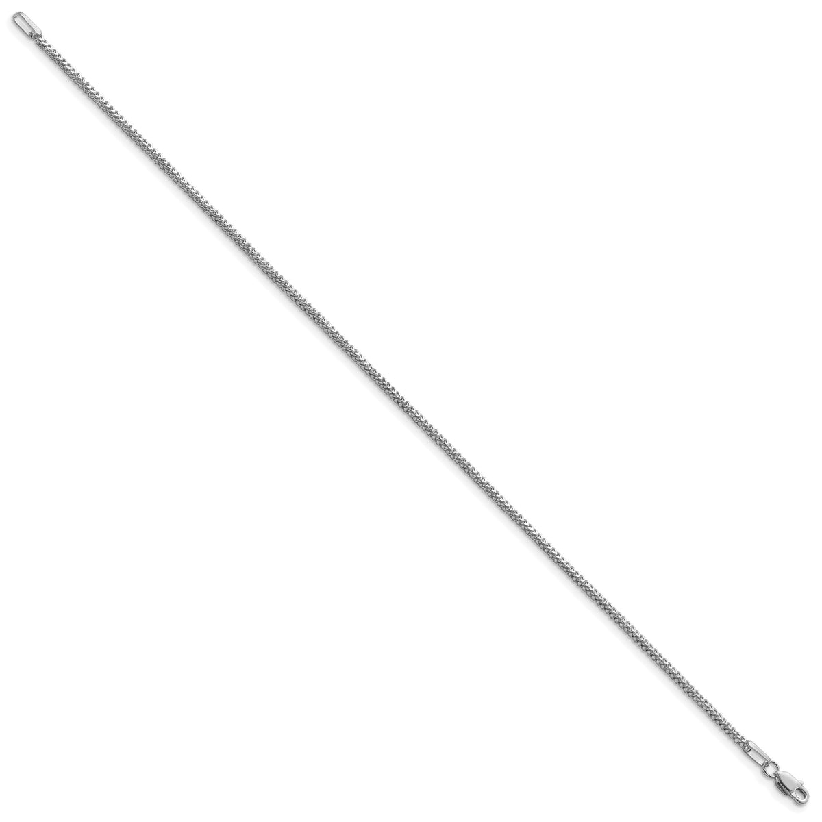 14k White Gold 1.3mm Franco Chain-WFRA040-7