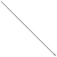 14k White Gold 1.3mm Franco Chain-WFRA040-8